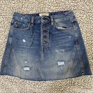 We the Free Denim Mini Skirt Size 27